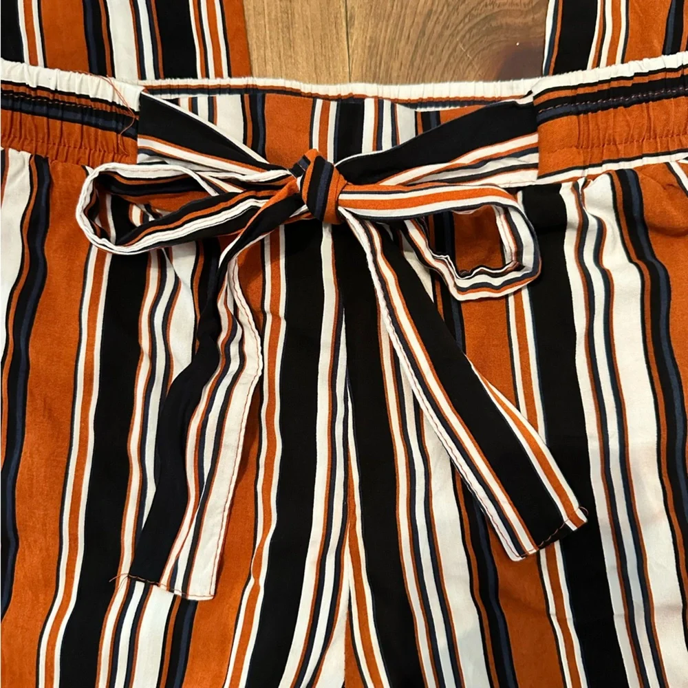 Ambiance Multicolor Striped Linen Pants - Picture 3 of 4